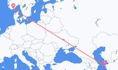 Flights from Türkmenbaşy to Kristiansand