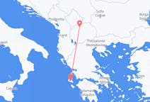 Flyreiser fra Kefallinia, til Skopje