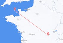 Flyrejser fra Sankt Peter Port, Guernsey til Lyon, Frankrig