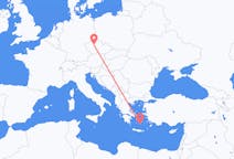 Flug frá Prag til Santorini