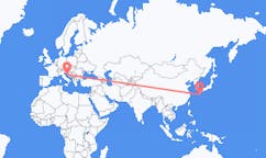Flyg från Yakushima, Kagoshima, Japan till Zadar, Kroatien