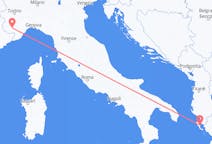 Vluchten van Cuneo naar Korfoe
