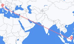 Flüge von Balikpapan, Indonesien nach Genua, Italien
