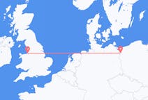 Flyrejser fra Liverpool, England til Stettin, Polen