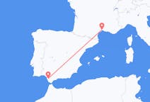 Loty z Jereza, Hiszpania do Montpellier, Francja