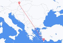 Flights from Bratislava in Slovakia to Rhodes in Greece