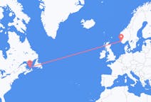 Flyreiser fra Les Îles-de-la-Madeleine, Quebec, Canada til Stavanger, Norge