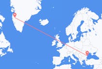 出发地 罗马尼亚从 康斯坦察目的地 格陵兰坎格鲁斯苏克的航班