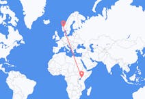 Flights from Eldoret, Kenya to Sogndal, Norway