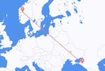 Flights from Krasnodar, Russia to Sogndal, Norway
