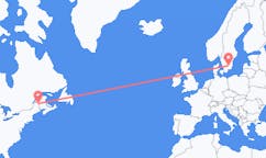 Flyreiser fra Presque Isle, USA til Växjö, Sverige