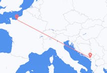 Flyg från Podgorica, Montenegro till Deauville, Frankrike