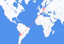 Flyrejser fra San Juan, Argentina til Salzburg, Østrig
