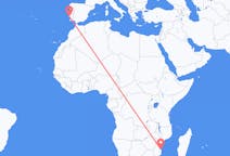 Vluchten van Vilankulo, Mozambique naar Lissabon, Portugal