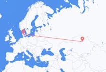 Flights from Nur-Sultan to Billund