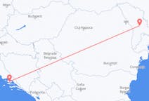 Vluchten van Chisinau, Moldavië naar Brač, Kroatië