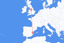 Flights from Alicante in Spain to Birmingham in England