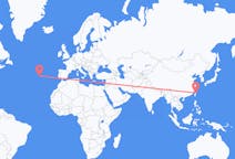 Flyreiser fra Taipei, til Terceira