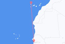 Vluchten van Banjul naar La Palma (ort i Mexiko, Guanajuato, Salamanca)