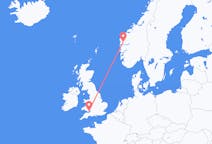 Flights from from Førde to Cardiff