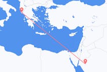 Flug frá Tabuk, Sádi-Arabíu til Korfú, Grikklandi