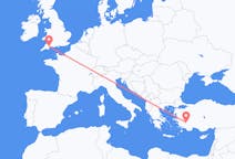 Flights from Denizli, Turkey to Exeter, the United Kingdom