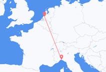 Flyg från Rotterdam, Nederländerna till Genua, Italien