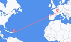 Flights from San Juan, the United States to Lyon, France