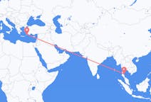 Flyreiser fra Ko Samui, Thailand til Rhodos, Hellas