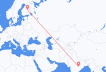 Flyg från Raipur, Indien till Kuopio, Finland