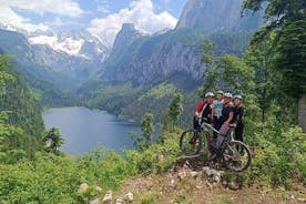 Passeio guiado de e-bike pelas pastagens alpinas em Salzkammergut