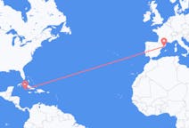 Flyreiser fra Lille Cayman, Caymanøyene til Barcelona, Spania