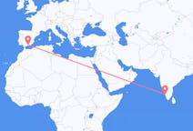 インド、 カリコードから、インド、グラナダへ行きのフライト