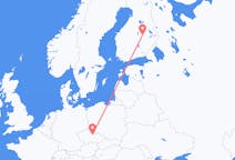 Fly fra Pardubice til Kuopio