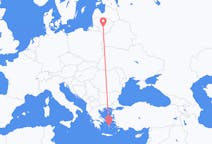 Flights from Naxos, Greece to Kaunas, Lithuania