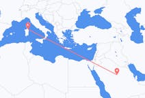 Flights from Al-Qassim Region, Saudi Arabia to Olbia, Italy