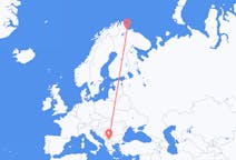 Flyg från Skopje, Nordmakedonien till Kirkenes, Norge