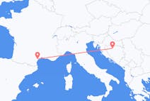 Flyg från Béziers, Frankrike till Banja Luka, Bosnien och Hercegovina
