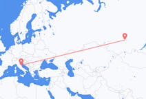 Flights from Krasnoyarsk, Russia to Ancona, Italy
