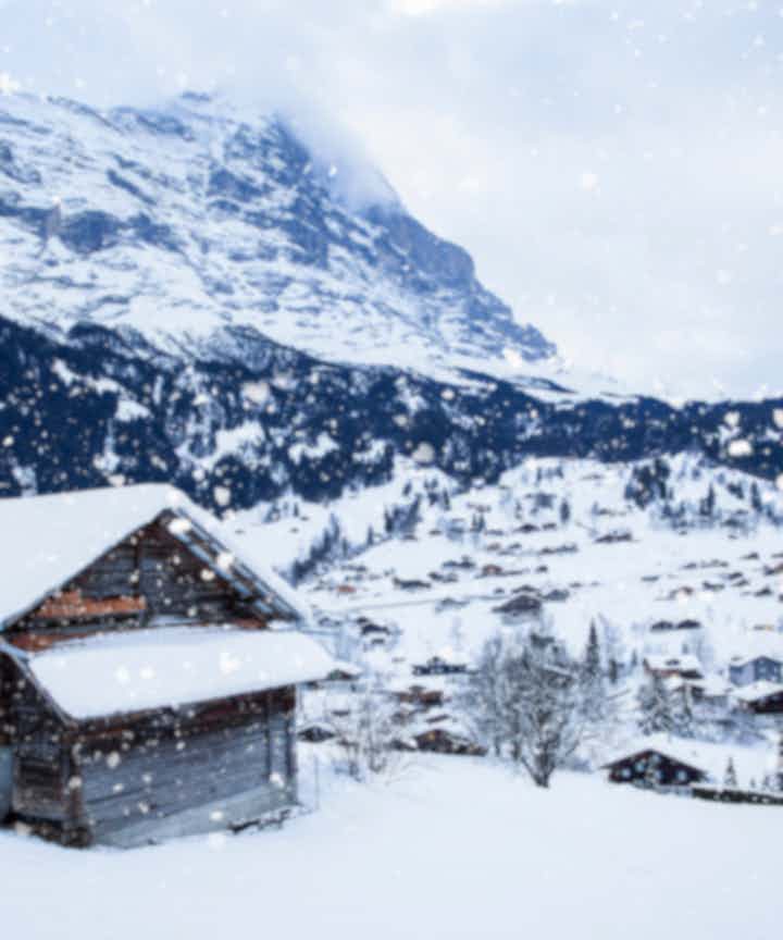 Cottages in Grindelwald, Switzerland