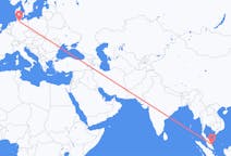 Flyreiser fra Kuantan, Malaysia til Hamburg, Tyskland