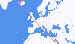 Flights from from Aswan to Reykjavík