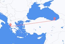 出发地 土耳其特拉布宗目的地 希腊普雷韋扎的航班