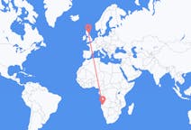 Flights from Lubango, Angola to Dundee, Scotland