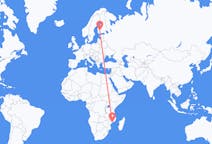 Flyrejser fra Quelimane, Mozambique til Tampere, Finland