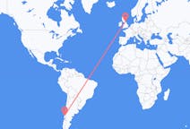 Flyreiser fra Osorno, Chile til Newcastle upon Tyne, England