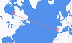 Flyreiser fra Kuujjuarapik, Canada til Faro-distriktet, Portugal