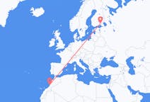 Flights from Agadir, Morocco to Lappeenranta, Finland