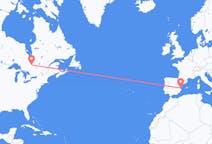 Flyreiser fra Rouyn-Noranda, Canada til Valencia, Spania