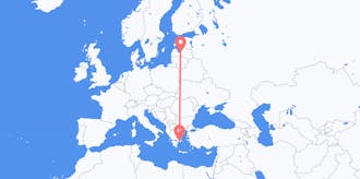 Flights from Greece to Latvia